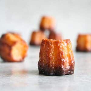 Canelés of cannelés de bordeaux