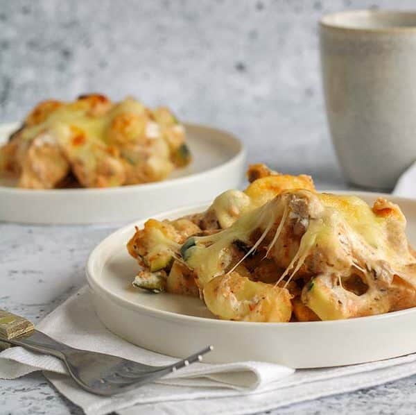 Gnocchi uit de oven met groente en kaas